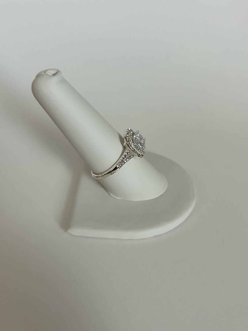 Charter Club Silver-Tone Halo Cubic Zirconia Ring - Picture 4 of 8
